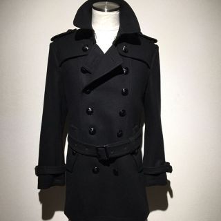 バーバリーブラックレーベル(BURBERRY BLACK LABEL)の超美品 バーバリーブラックレーベル カシミア混 ナポレオンコート M(トレンチコート)