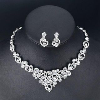 可愛すぎ♥♥ハートのネックレス&イヤリング（orピアス）[N17e](ネックレス)