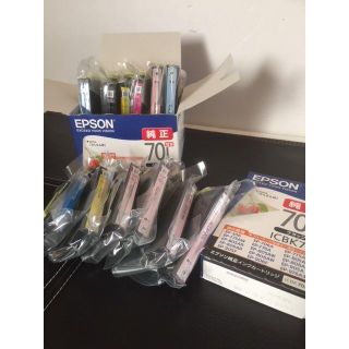 エプソン(EPSON)の送料込：EPSON・エプソン純正インクカートリッジ70Ｌ・13本セット(PC周辺機器)