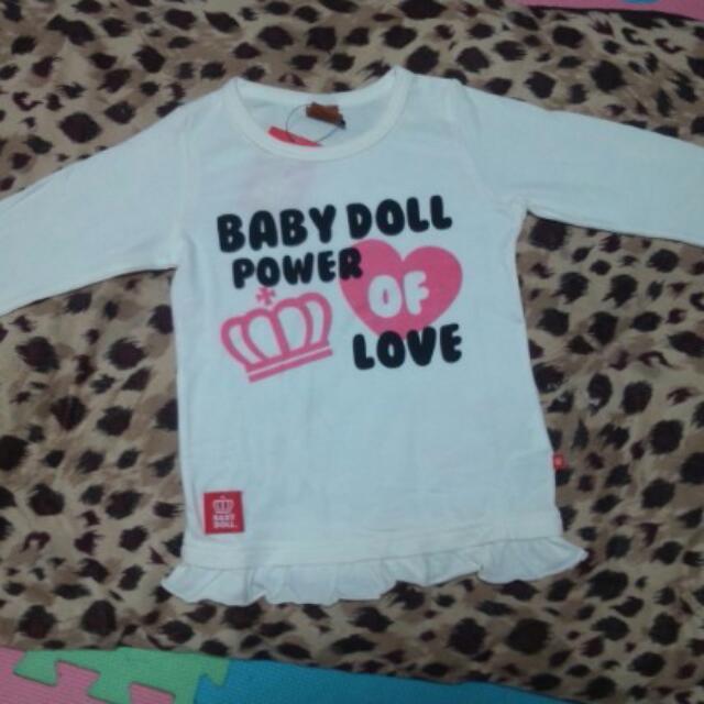 BABYDOLL(ベビードール)のBABY DOLL☆裾フリルロンＴ レディースのトップス(Tシャツ(長袖/七分))の商品写真