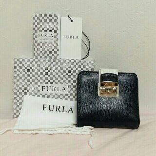 フルラ(Furla)の[Chiko様お取り置き] 新品 フルラ メトロポリス 財布 白黒(財布)