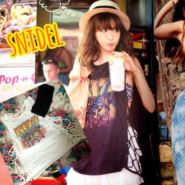 SNIDEL(スナイデル)の紗栄子さん着用♡snidel×kiss レディースのトップス(タンクトップ)の商品写真