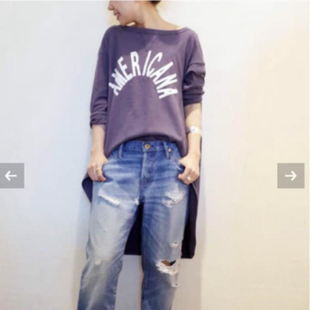 2021福袋】 CLASSE DEUXIEME L'Appartement - バックロングTee 返品・交換 ドゥーズィエムクラス アメリカーナ ヘンリーロングスリーブTシャツ 新品!! Tシャツ/カットソー(七分/長袖)