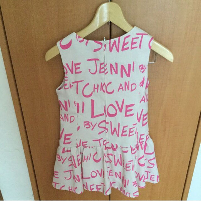 JENNI(ジェニィ)のジェニー Jenni love ワンピース  140 白 ピンク キッズ/ベビー/マタニティのキッズ服女の子用(90cm~)(ワンピース)の商品写真