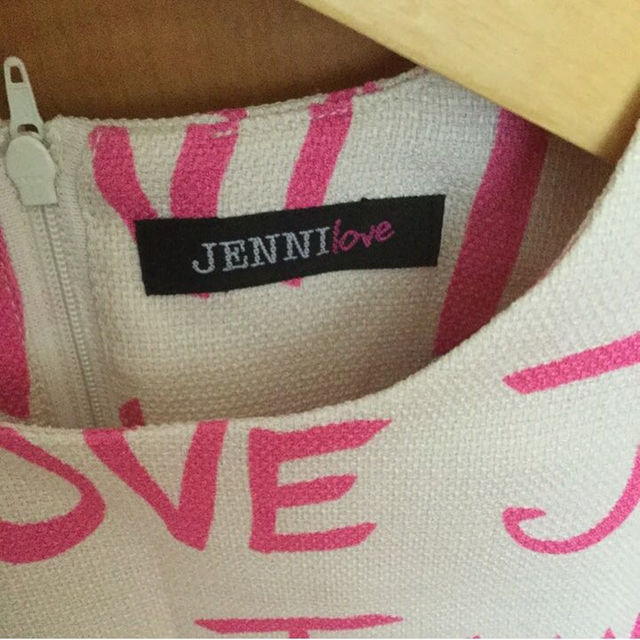 JENNI(ジェニィ)のジェニー Jenni love ワンピース  140 白 ピンク キッズ/ベビー/マタニティのキッズ服女の子用(90cm~)(ワンピース)の商品写真