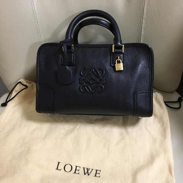 新品本物 LOEWE - ロエベ♡極美品♡アマソナ23♡ブラック ハンドバッグ