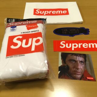 シュプリーム(Supreme)のsupreme ボクサーパンツ L 白 1枚(ボクサーパンツ)