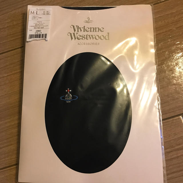 Vivienne Westwood(ヴィヴィアンウエストウッド)のヴィヴィアンウエストウッド。ブラックタイツ新品未使用。送料無料M〜L。 レディースのレッグウェア(タイツ/ストッキング)の商品写真