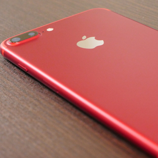 アイフォーン(iPhone)のiPhone7 Plus 128GB RED SIMフリー 美品 箱付属品未使用(スマートフォン本体)