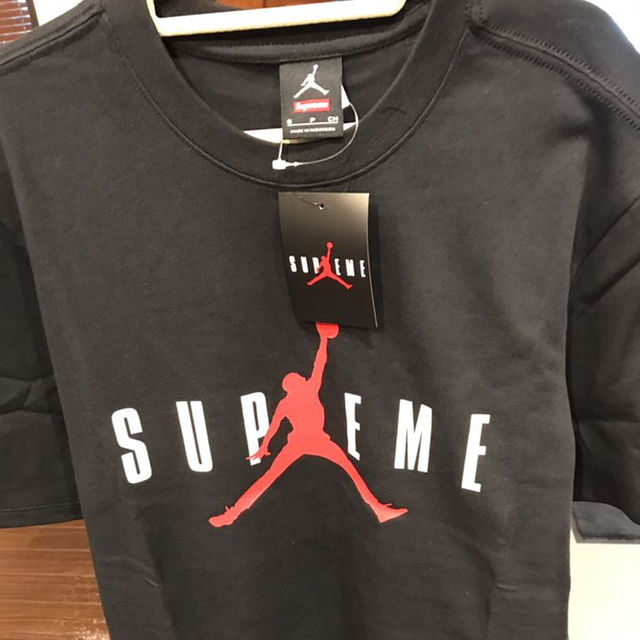 Supreme Jordan Tee 黒 Sサイズ