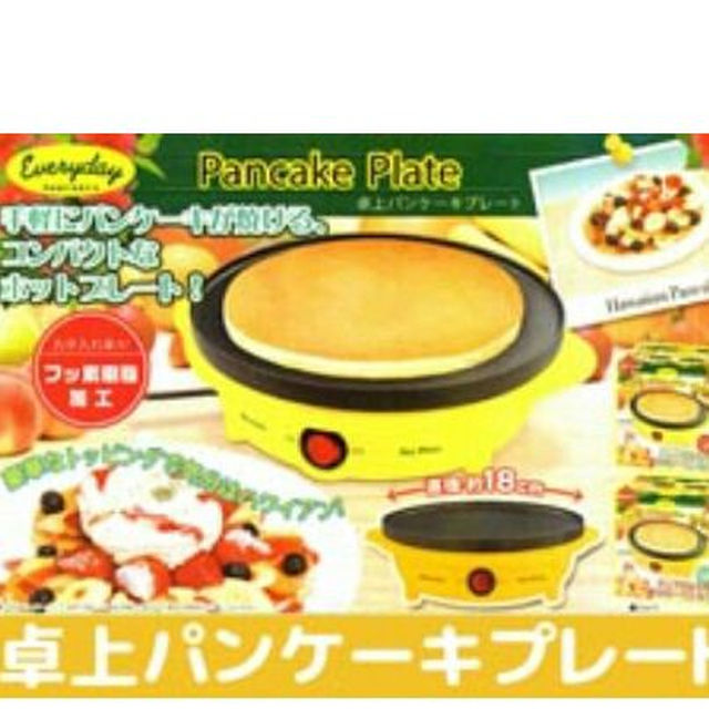 卓上パンケーキプレート　イエロー スマホ/家電/カメラの調理家電(炊飯器)の商品写真