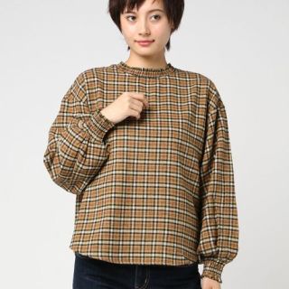 マウジー(moussy)のマウジー チェックトップス(カットソー(長袖/七分))