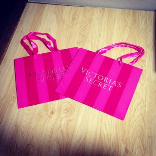 ヴィクトリアズシークレット(Victoria's Secret)の2枚組ヴィクトリアシークレットショッパー(ショップ袋)