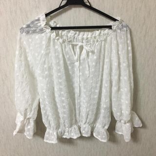 ダブルクローゼット(w closet)のブラウス(シャツ/ブラウス(半袖/袖なし))