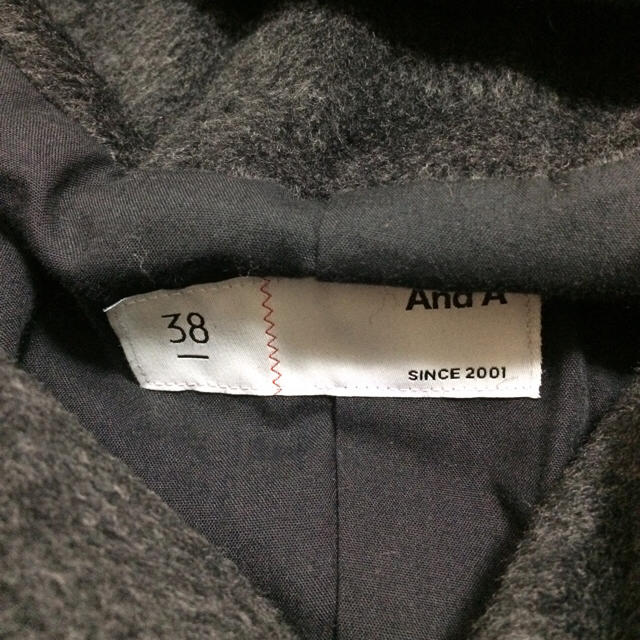 And A(アンドエー)のAnd A  羊革切り替えレザージャケット Mサイズ 美品 レディースのジャケット/アウター(ライダースジャケット)の商品写真