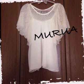 ムルーア(MURUA)のムルーア♡スリーブレーストップス(シャツ/ブラウス(半袖/袖なし))