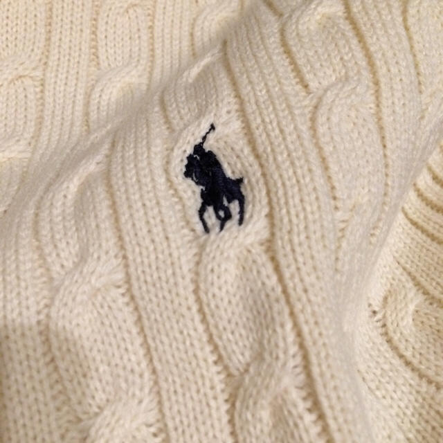 Ralph Lauren(ラルフローレン)のラルフローレン 大判ストールホワイト レディースのファッション小物(ストール/パシュミナ)の商品写真
