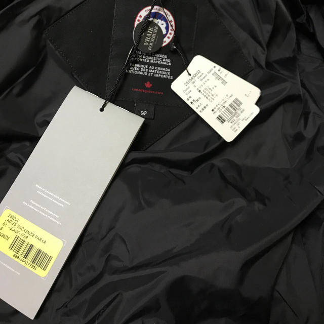 開店祝いジャケット/アウター買い銀座 タグ付き!新品未着用!カナダグースマッケンジー黒Sサイズ