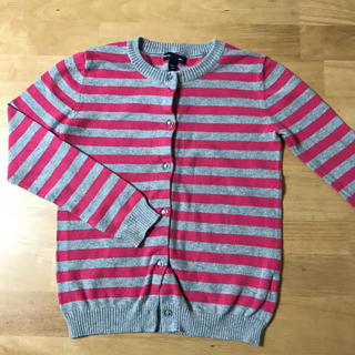 ギャップキッズ(GAP Kids)の[GAPkids中古]ギャップ ボーダーカーディガン 130cm(カーディガン)