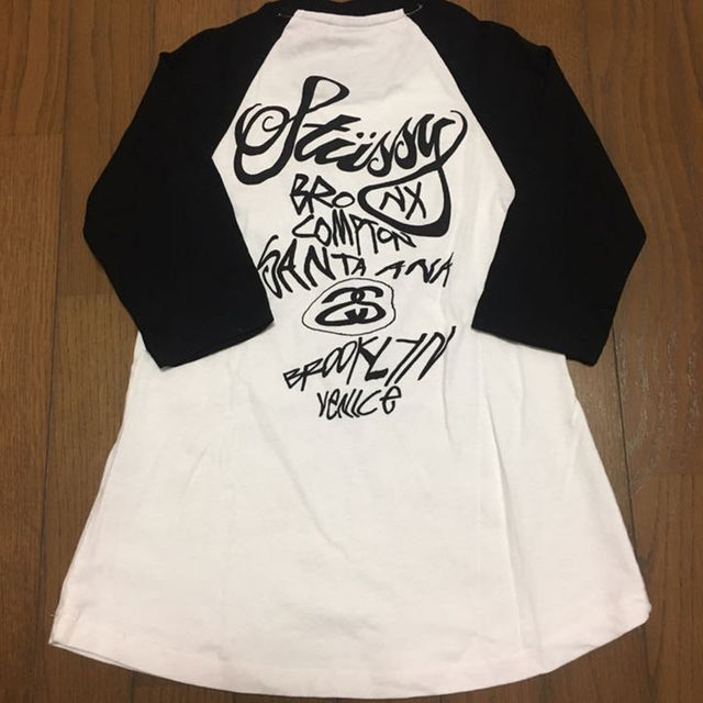 STUSSY(ステューシー)の【のんちゃん★様専用】stussy Kids 3/4 Raglan Dress キッズ/ベビー/マタニティのキッズ服男の子用(90cm~)(その他)の商品写真