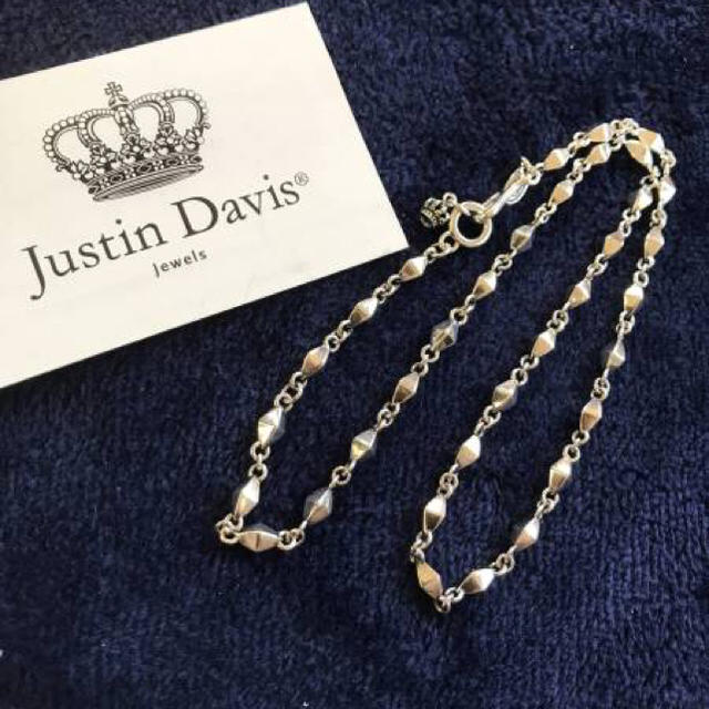 Justin Davis(ジャスティンデイビス)の◆JUSTIN DAVIS◆ダイヤチェーン◆50cm◆定価48,600円◆クロム メンズのアクセサリー(ネックレス)の商品写真