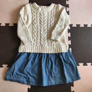 ギャップ(GAP)のGap ニット ワンピース 新品 110㎝(ワンピース)