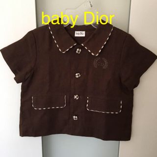 ベビーディオール(baby Dior)のbaby Dior 日本製 麻 上着 80サイズ(カーディガン/ボレロ)