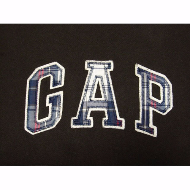 GAP(ギャップ)の女XL 裏起毛ロゴワッペンプルオーバーパーカー Gap ギャップ ブラウン レディースのトップス(パーカー)の商品写真