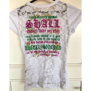 新品同様！CHIC　バック総レースTシャツ(Tシャツ(半袖/袖なし))