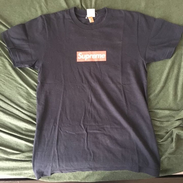 supreme box logo tee 20th navy S 新品未使用