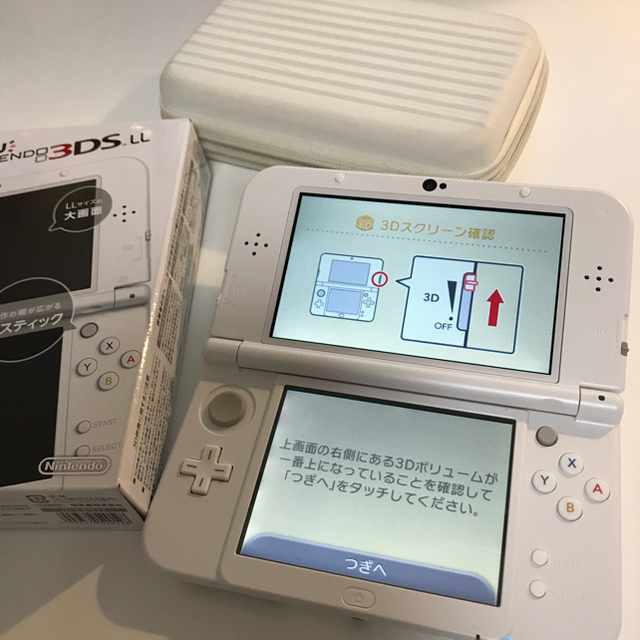 Newニンテンドー3DS LL 美品中古 パールホワイト Amazon購入品 | フリマアプリ ラクマ