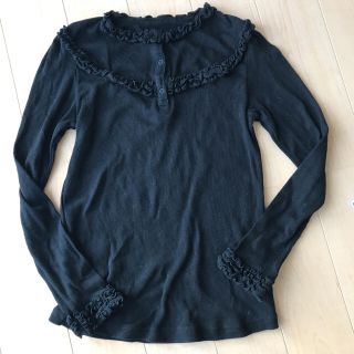 アナスイミニ(ANNA SUI mini)の美品 ANNA SUI mini 女児 黒 カットソー 140(Tシャツ/カットソー)