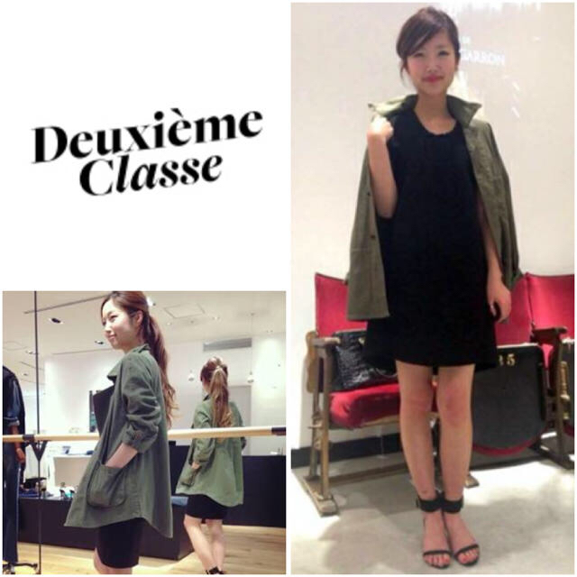 DEUXIEME CLASSE(ドゥーズィエムクラス)の【美品】Deuxieme Classeミリタリージャケット 38 レディースのジャケット/アウター(ミリタリージャケット)の商品写真