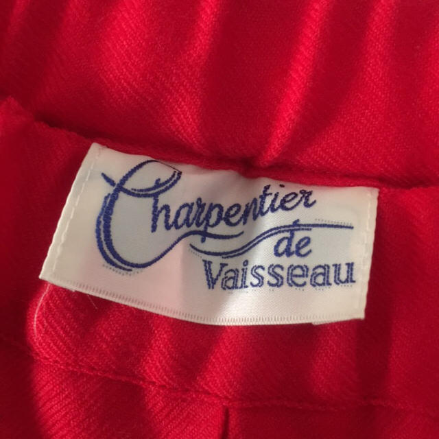 MARGARET HOWELL(マーガレットハウエル)のcharpentier de vaisseau プリーツスカート 赤 レディースのスカート(ひざ丈スカート)の商品写真