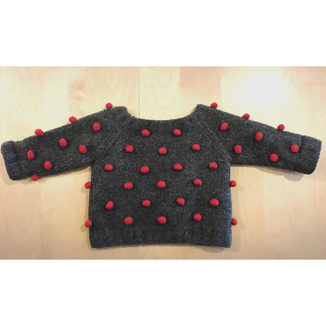 PETIT BATEAU(プチバトー)のkalinka カリンカ ベビーニット ブルガリア製 ベビー服 子供6m～12m キッズ/ベビー/マタニティのベビー服(~85cm)(ニット/セーター)の商品写真