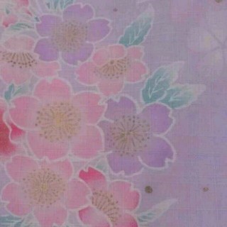 ユニクロ(UNIQLO)の薄紫 桜柄浴衣＋帯(浴衣)