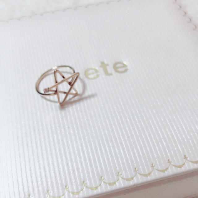 ete(エテ)の¥5200→10日迄値下げ▼ete❤︎スターピンキーリング レディースのアクセサリー(リング(指輪))の商品写真