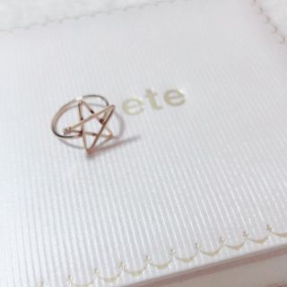 エテ(ete)の¥5200→10日迄値下げ▼ete❤︎スターピンキーリング(リング(指輪))