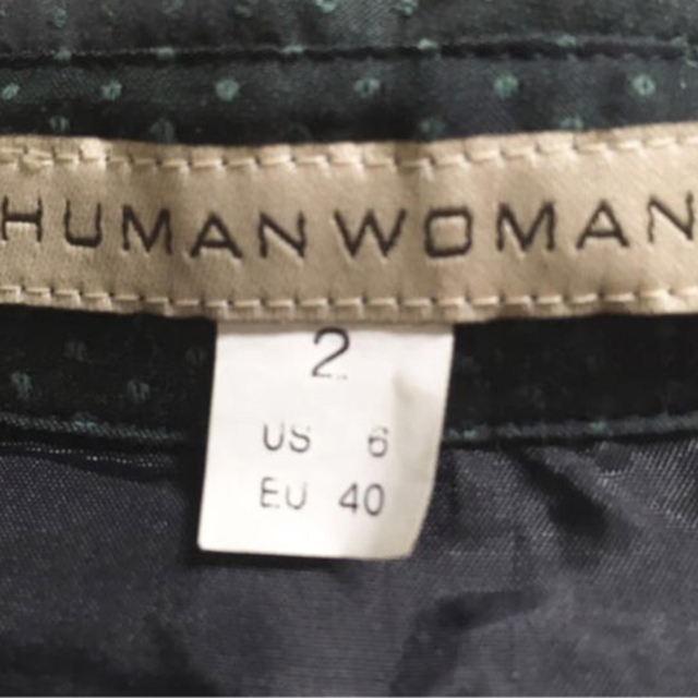 HUMAN WOMAN(ヒューマンウーマン)のＭサイズ HUMAN WOMAN ワンピース レディースのワンピース(ひざ丈ワンピース)の商品写真