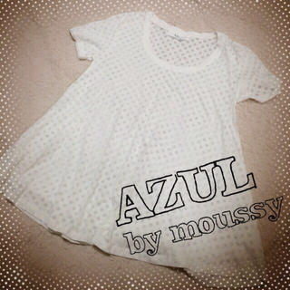 アズールバイマウジー(AZUL by moussy)のAZUL 透かしドットTシャツ(Tシャツ(半袖/袖なし))