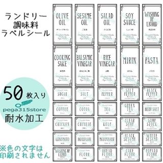 ラベルシール 調味料・ランドリー2種セット　耐水   TRIBAL 　042N(その他)