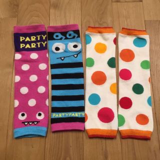 パーティーパーティー(PARTYPARTY)のpartyparty レッグウォーマー&ドット柄のおまけ付き 70〜90(レッグウォーマー)