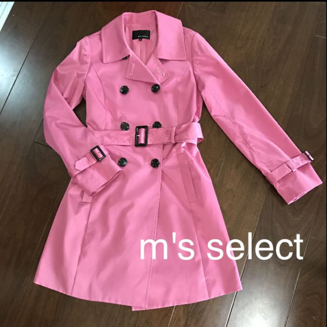 【専用出品】未使用☆ m's select 春色ピンクトレンチコート