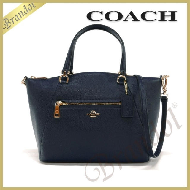 COACH プレーリーサッチェルペブルレザー【バッグチャーム付き】