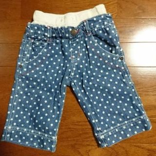 ジャンクストアー(JUNK STORE)のJUNKSTOREジャンクストア ドット柄デニムハーフパンツ110BREEZE(パンツ/スパッツ)