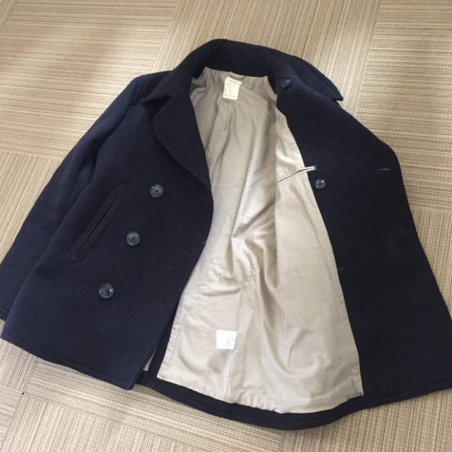 Pコート ダウン コート ジャケット アウター ネイビー 濃紺 メンズのジャケット/アウター(ピーコート)の商品写真