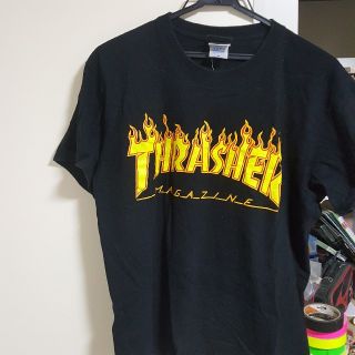 スラッシャー(THRASHER)のthrasher フレイム　ロゴ　tee(Tシャツ/カットソー(半袖/袖なし))