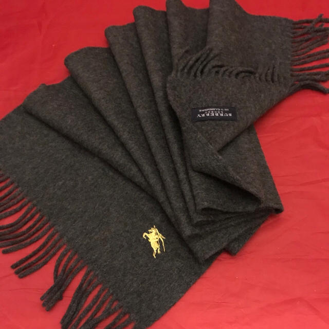 BURBERRY(バーバリー)のBurberry LONDON☆cashmere100％ マフラー☆美品 レディースのファッション小物(マフラー/ショール)の商品写真