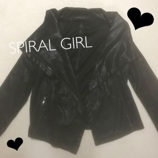 スパイラルガール(SPIRAL GIRL)の❤︎SPILAL GIRL❤︎ 箔♡ライダース❤︎(ライダースジャケット)