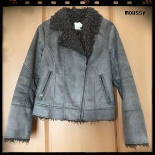 マウジー(moussy)のmoussy ライダースジャケット（スェードタッチ）(ライダースジャケット)